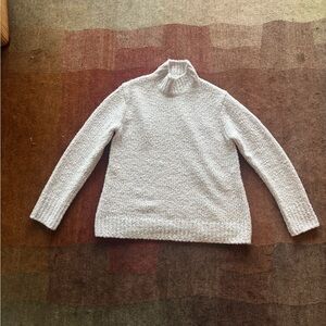 Vince Textured Cream Mockneck Sweater - Sz M